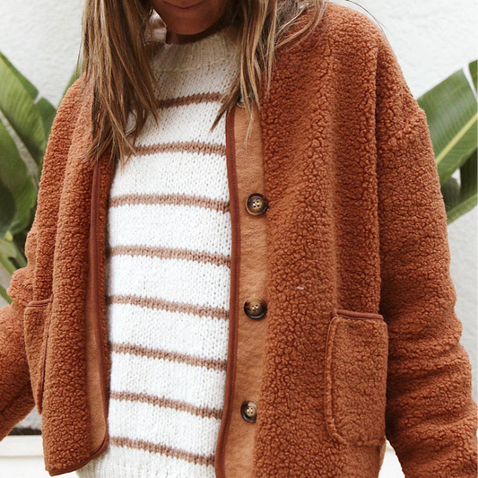 Veste teddy “Camel Douceur”