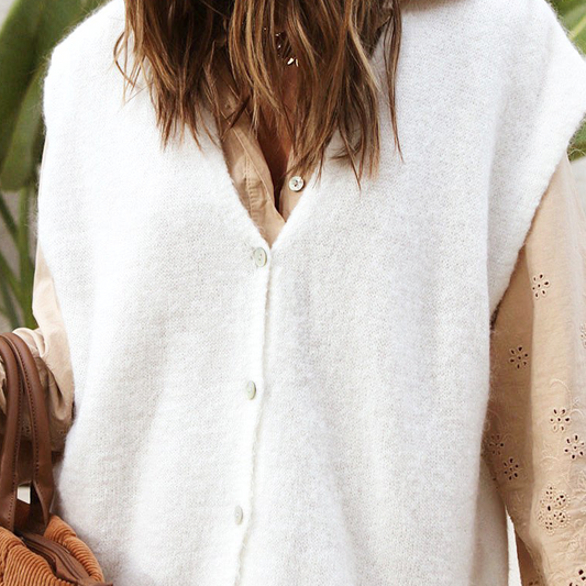 Gilet sans manches “Soft Mohair”