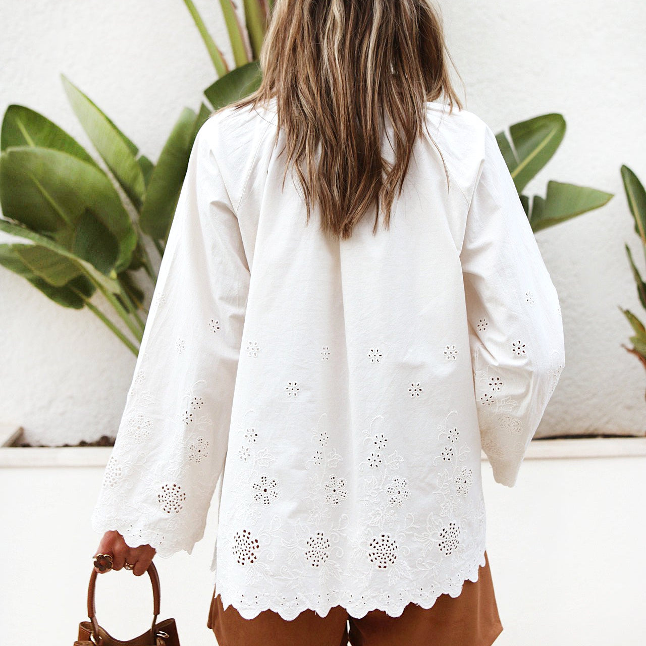 ✨ Chemise brodée “Romantica” - Ecru