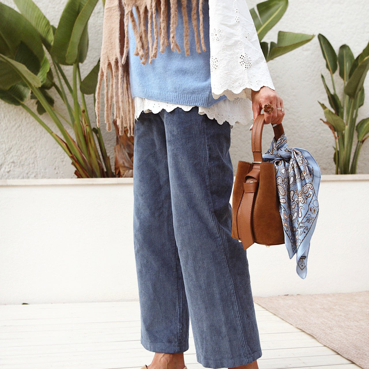 👖 Pantalon velours “Indigo Chic”