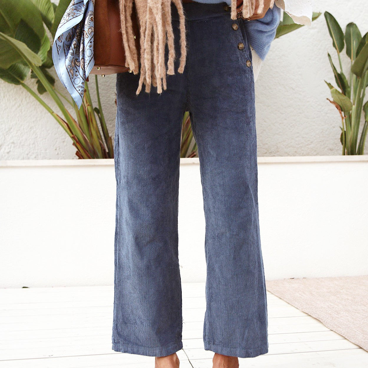 👖 Pantalon velours “Indigo Chic”