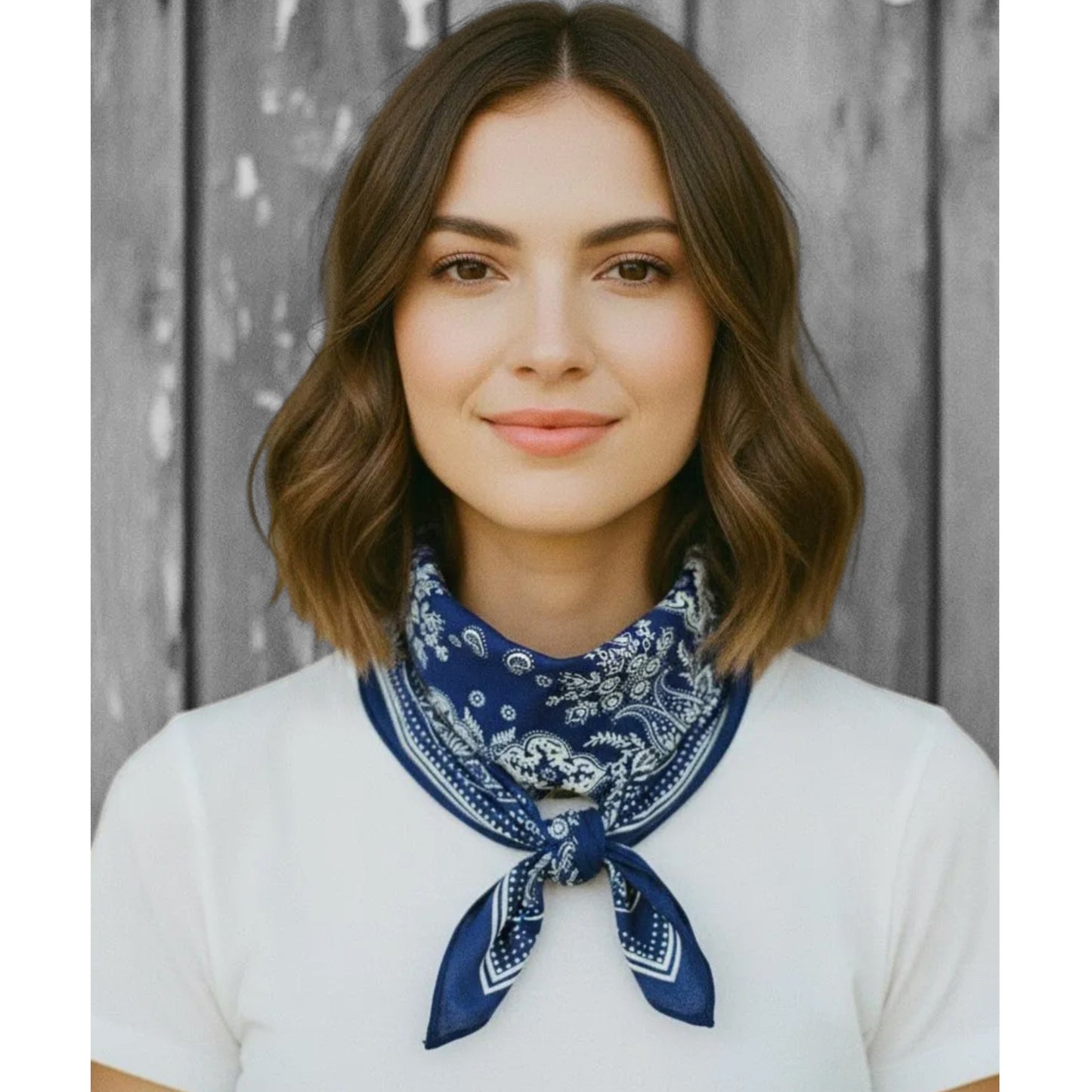 Paisley -Bleu marine