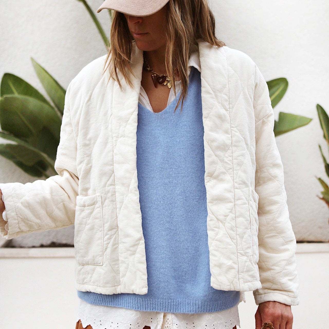 Veste matelassée “Ecru Cozy”