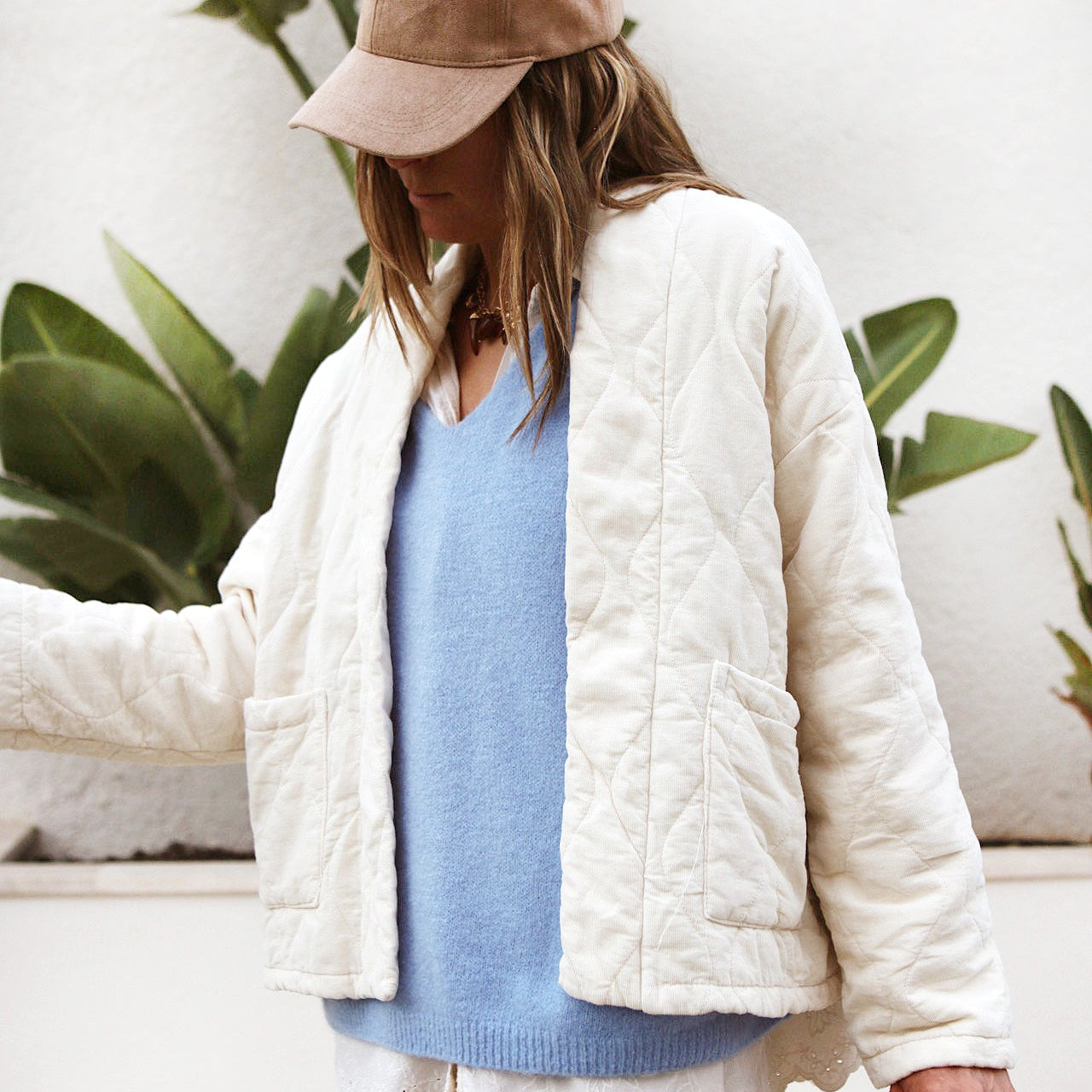 Veste matelassée “Ecru Cozy”